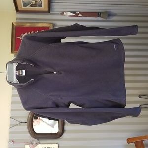 Patagonia Women's Capilene Size XL Quarter Zip Fleece Pullover Black Long Sleeve